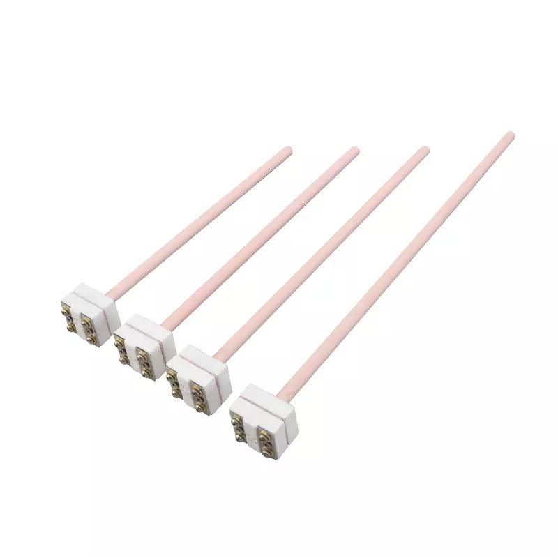 0,2–0,4 mm tel çapı S/B/R Tipi platin-rodyum termokupl fırını, erimiş metaller için yüksek sıcaklık sensörü probu