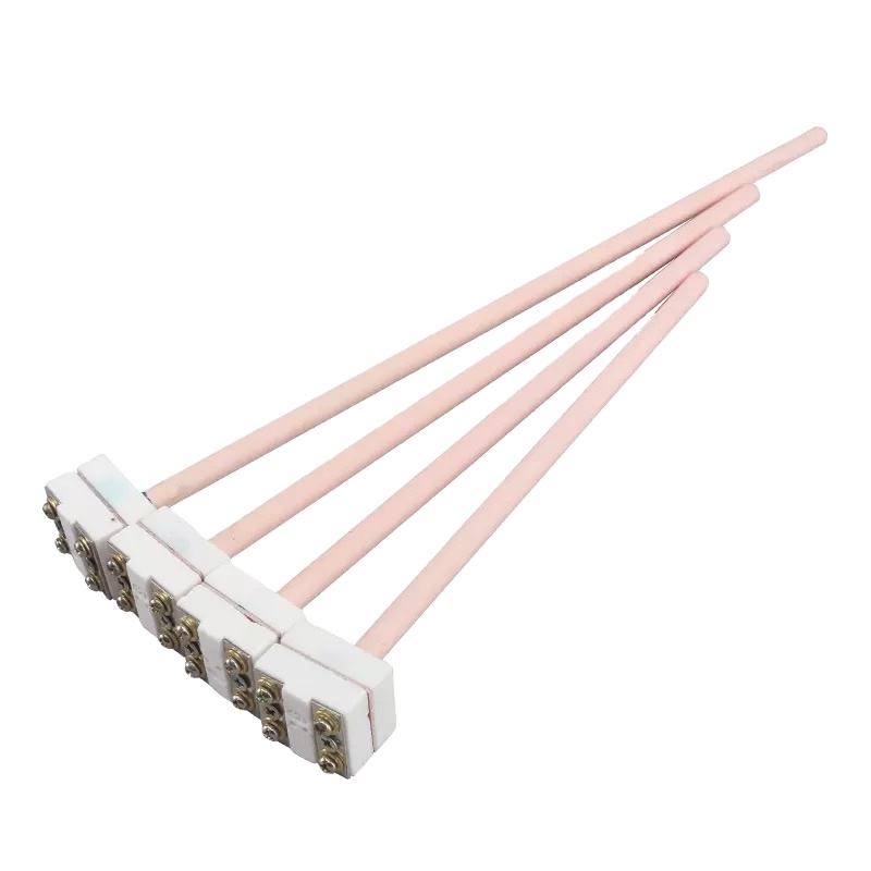 0,2–0,4 mm tel çapı S/B/R Tipi platin-rodyum termokupl fırını, erimiş metaller için yüksek sıcaklık sensörü probu