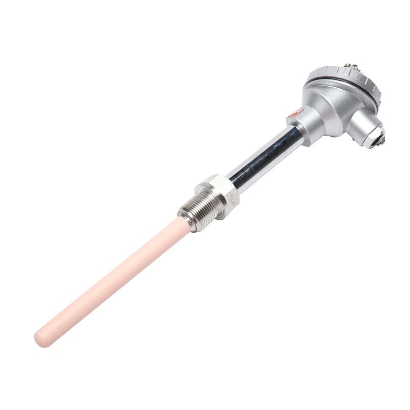 0,2–0,4 mm tel çapı S/B/R Tipi platin-rodyum termokupl fırını, erimiş metaller için yüksek sıcaklık sensörü probu